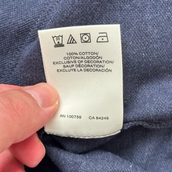 Scotch & Soda Night Heather Faded Navy Mens SS Polo Size S NWT - Picture 6 of 8